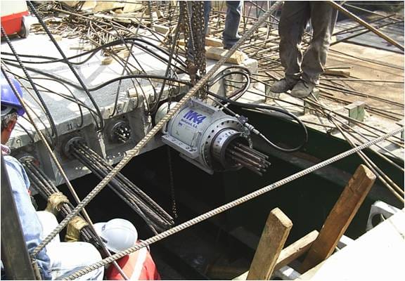 Puente Flores Magón — Sistema 1 del tren suburbano de la Zona Metropolitana del Valle de México — Servicios en paquete: apoyos, juntas, postensado y gateo
